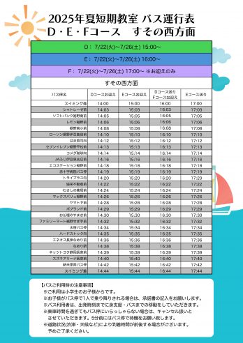 長泉店　すその西方面バス時刻表